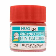  Gunze Sangyo  NoScale Aqueous Color Gundam HUG04 RX-78-2 Gundam Red 10ml Bottle GUZHUG04