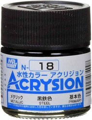 Acrysion N18 - Steel (Metallic/Primary) #GUZN018