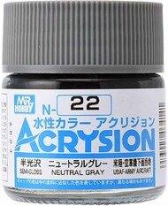  Gunze Sangyo  NoScale Acrysion N22 - Neutral Gray (USAF-Army/Aircraft) GUZN022