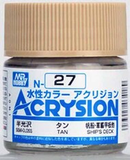  Gunze Sangyo  NoScale Acrysion N27 - Tan (Gloss/Primary) GUZN027