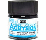 Acrysion N28 - Metal Black (Metallic/Primary) #GUZN028