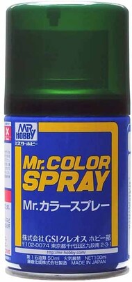 Mr Color Spray - S15 IJN Green Nakajima (Semi-Gloss/Aircraft) #GUZS015