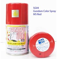 SG04 MS Red 100ml Spray , GSI Gundam Color Spray #GUZSG04