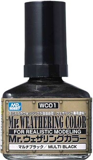 Mr Weathering Color-Multi Blk #GUZWC01