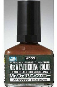  Gunze Sangyo  NoScale Mr Weathering Color-Stain brown GUZWC03