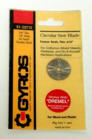  Gyros  NoScale Coarse Circular 3/4" Blade 1/8" Hole (D)<!-- _Disc_ --> GYR8120715