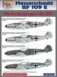 Messerschmitt Bf.109E Nachtjagdgruppe Messerschmitt Bf.109, Pt.1 #HMD48020