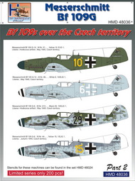  H-Model Decals  1/48 Messerschmitt Bf.109s Over the Czech Territory, Pt.2 HMD48036