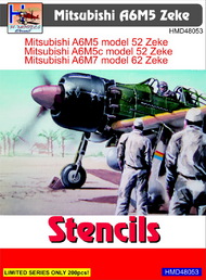 Mitsubishi A6M5 Zeke stencils #HMD48053