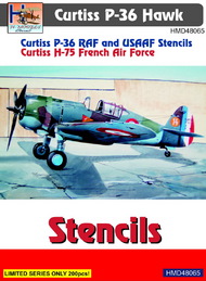  H-Model Decals  1/48 Curtiss P-36 stencils HMD48065