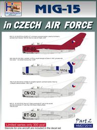 H-Model Decals  1/72 Mikoyan MiG-15 in CzAF, Pt.2 HMD72014