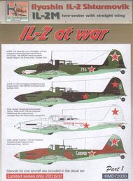  H-Model Decals  1/72 Ilyushin Il-2M (two-seater w. straight wing) At War, Pt.1 HMD72030