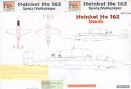  H-Model Decals  1/72 Heinkel He.162A-2 Stencils [He 162A He 162B] HMD72045