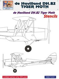  H-Model Decals  1/72 de Havilland DH.82 Tiger Moth stencils (sets for 4 a/c) [Mk.I Mk.II] HMD72051