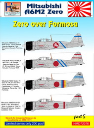  H-Model Decals  1/72 Mitsubishi A6M2 'Zero' over Formosa, Pt.1 HMD72076