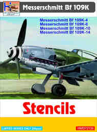 Messerschmitt Bf.109K-4/Bf.109K-6/Bf.109K-10/Bf.109K-14 Stencils #HMD72139