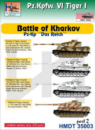 H-Model Decals  1/35 Pz.Kpfw.VI Tiger I Battle of Kharkov (Pz.Kp. 'Das Reich'), Pt.2 HMT35003