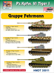  H-Model Decals  1/35 Pz.Kpfw.VI Tiger I Gruppe Fehrmann HMT35011