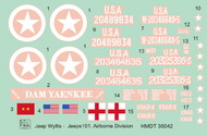  H-Model Decals  1/35 Willys Jeep MB/Ford GPW: 101st Airborne Div. HMT35042