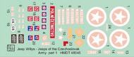  H-Model Decals  1/48 Willys Jeep MB/Ford GPW: Czechoslovak Army Jeeps, Pt.1 HMT48045