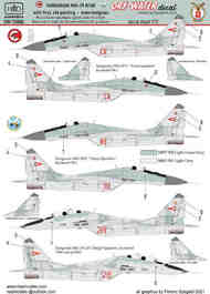 Mikoyan MiG-29B / MiG-29UB HunAF old painting DRY-WATER decals #DDW-72006