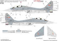 Mikoyan MiG-29 NATO DRY-WATER decals #DDW-72008