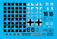 Messerschmitt Bf.109G-10 DRY-WATER decals #DDW-72012