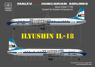  HAD Models  1/144 Ilyushin Il-18 70s-80s MALEV HUN144054