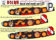 Consolidated B-24D /H Pete the Pom Inspector decal and mask sheets #HUN32069