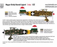 Fiat CR.42 Hungarian Fighters with Cross insignias for ICM kit #HUN32074