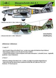  HAD Models  1/48 Messerschmitt Me.262A-1 (Luftwaffe black 'L', white 17) HUN48105