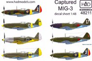  HAD Models  1/48 Captured Mikoyan MiG-3 HUN48211