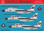  HAD Models  1/48 Grumman F-14A Tomcat Black Aces/ USS Nimitz HUN48217