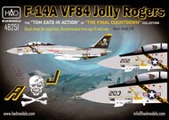  HAD Models  1/48 Grumman F-14A Tomcat Jolly Rogers 'the final countdown' part 2 main actors - In action HUN48251