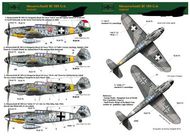  HAD Models  1/72 Messerschmitt Bf.109G-6 Hungarian W0+2, W0+66, red 2, Luftwaffe white 17) HUN72107