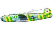  HAD Models  1/72 Consolidated B-24D Green Dragon USAF. 'War-Weary' formation assembly ship HUN72155