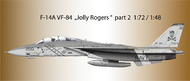  HAD Models  1/72 Grumman F-14A Tomcat Jolly Rogers part 2 low visibility HUN72197