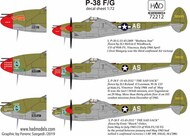  HAD Models  1/72 Lockheed P-38F/G above Europe HUN72212