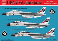  HAD Models  1/72 Grumman F-14A Tomcat Black Aces/ USS Nimitz HUN72217