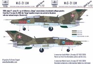  HAD Models  1/72 Mikoyan MiG-21UM 5091 'Dong' Squadron with star national insignias HUN72235