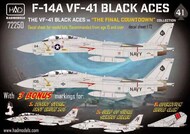  HAD Models  1/72 Grumman F-14A Tomcat Black Aces The Final Countdown HUN72250