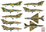 Mikoyan MiG-21 / MiG-23 Hungarian Air Force individual signs decal sheet #HUNE721021
