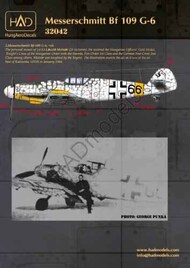  HAD Models  1/32 Messerschmitt Bf.109G-6 (66'Erzsike') HUNRAD32042