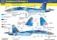 Sukhoi Su-27B Ukrainian Digital camouflage pattern paint mask #MASK32001
