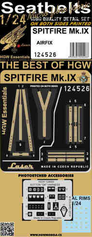  HGW Models  1/24 Supermarine SPITFIRE Mk.IX - SEATBELTS - Pre-Order Item HGW124526