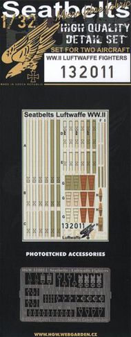  HGW Models  1/32 Luftwaffe Fighters WW2 seat belts (2 sets) HGW132011