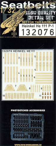  HGW Models  1/32 Heinkel He.111 Seatbelts (2 sets) for RVL (Fabric/Photo-Etch Buckles) HGW132076