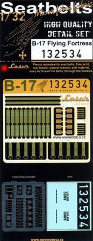 B-17G Seat Belts (laser) & Seats (HKM) #HGW132534