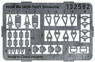 Me 262B Schwalbe belts pre-cut (laser) (REV/T #HGW132582