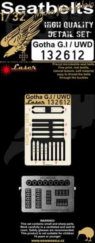  HGW Models  1/32 Gotha G.I/UWD Seatbelts HGW132612